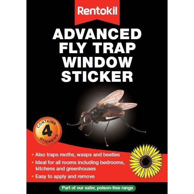 leserie Advanced Fly Trap Window Stickers – Pack of 4